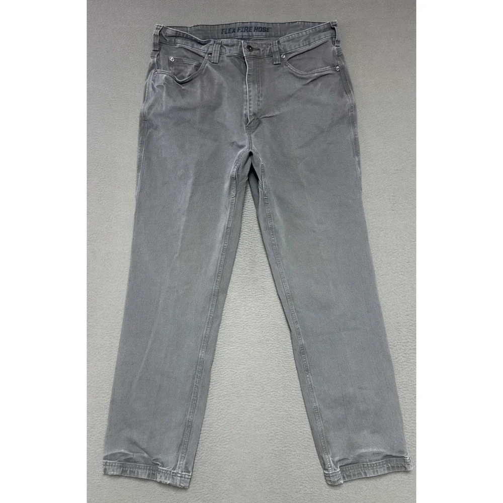 Duluth Flex Fire Hose Relaxed Fit 5 Pocket Pants Mens Sz 36x32 (32x30) Stretch
